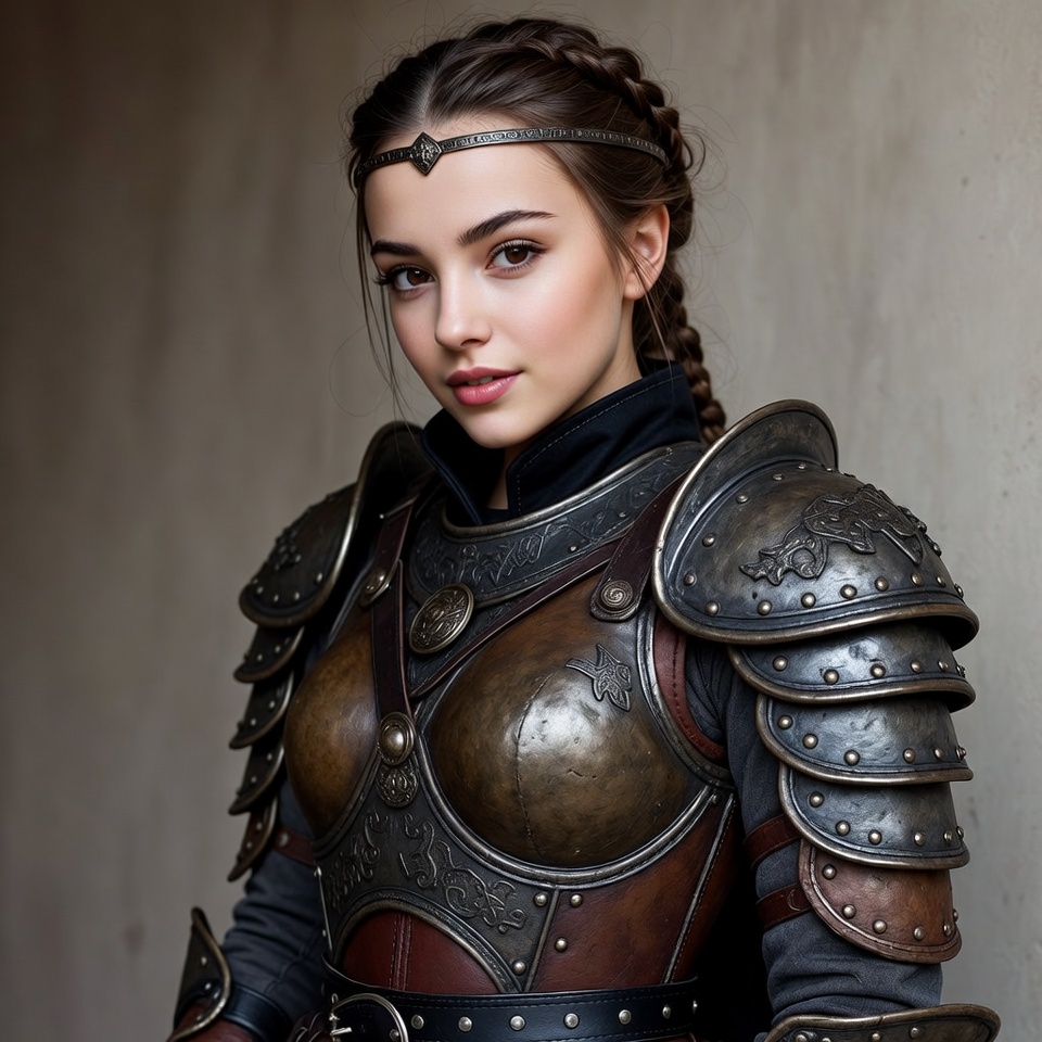 Woman in fantasy armor Woman in fantasy armor