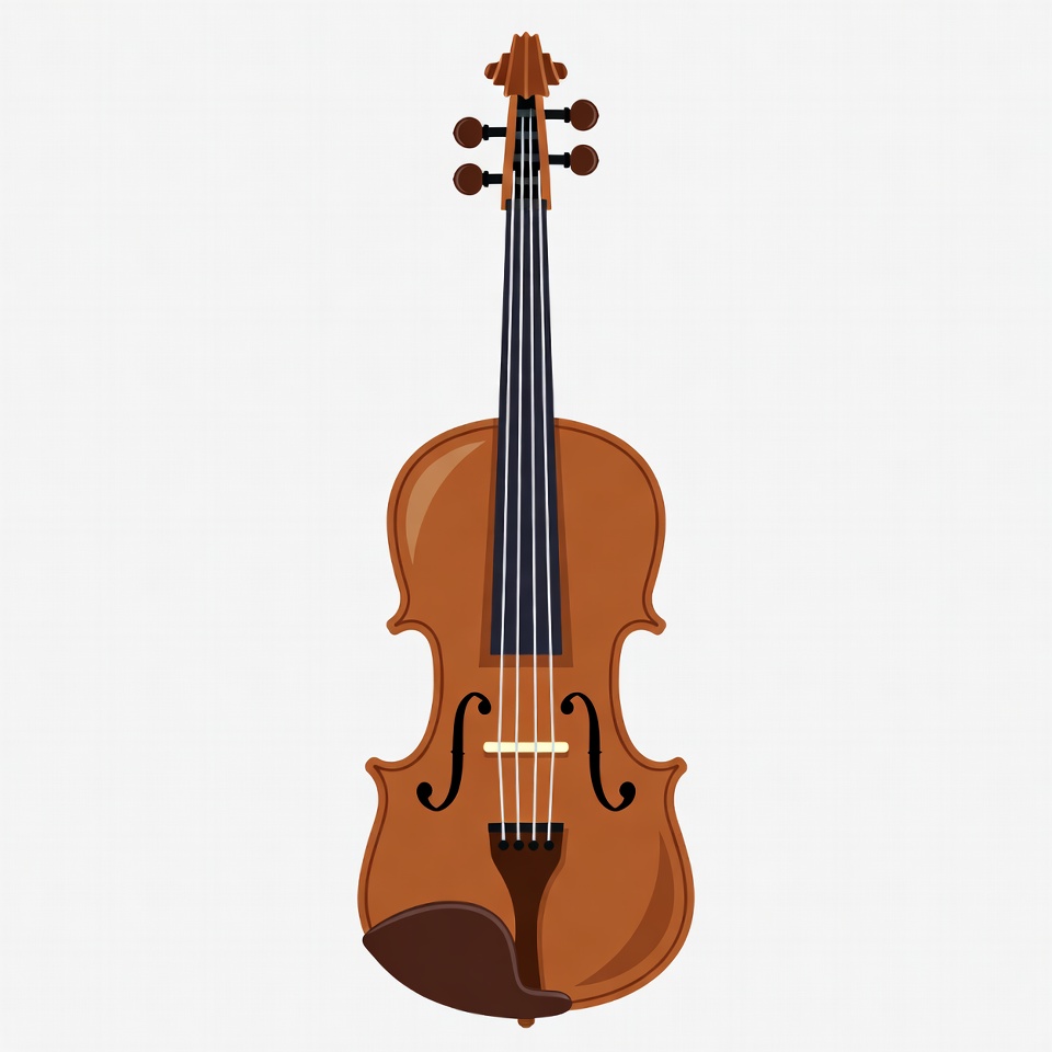 Violin illustration isolated background Violin illustration isolated background