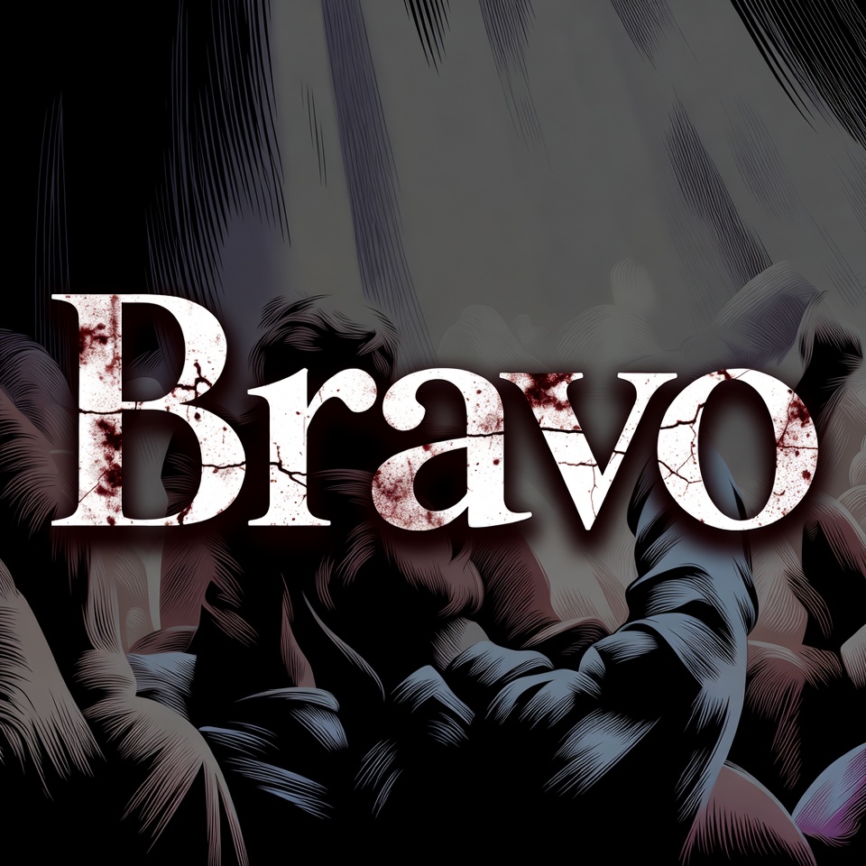 Bloody Bravo Text Illustration Bloody Bravo Text Illustration
