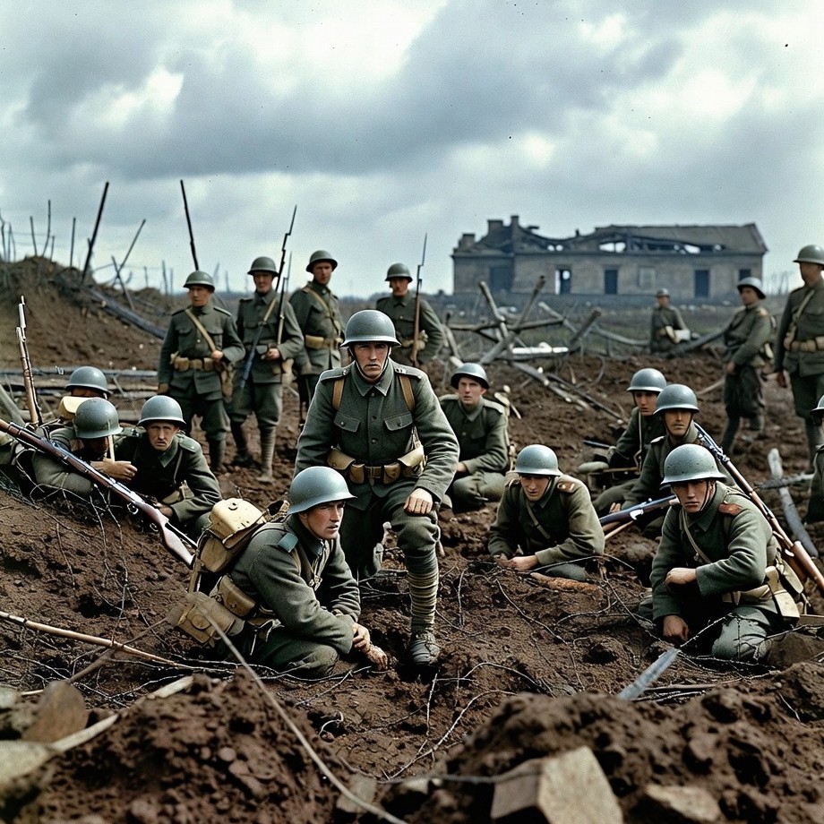 World War I Soldiers in Trenches World War I Soldiers in Trenches