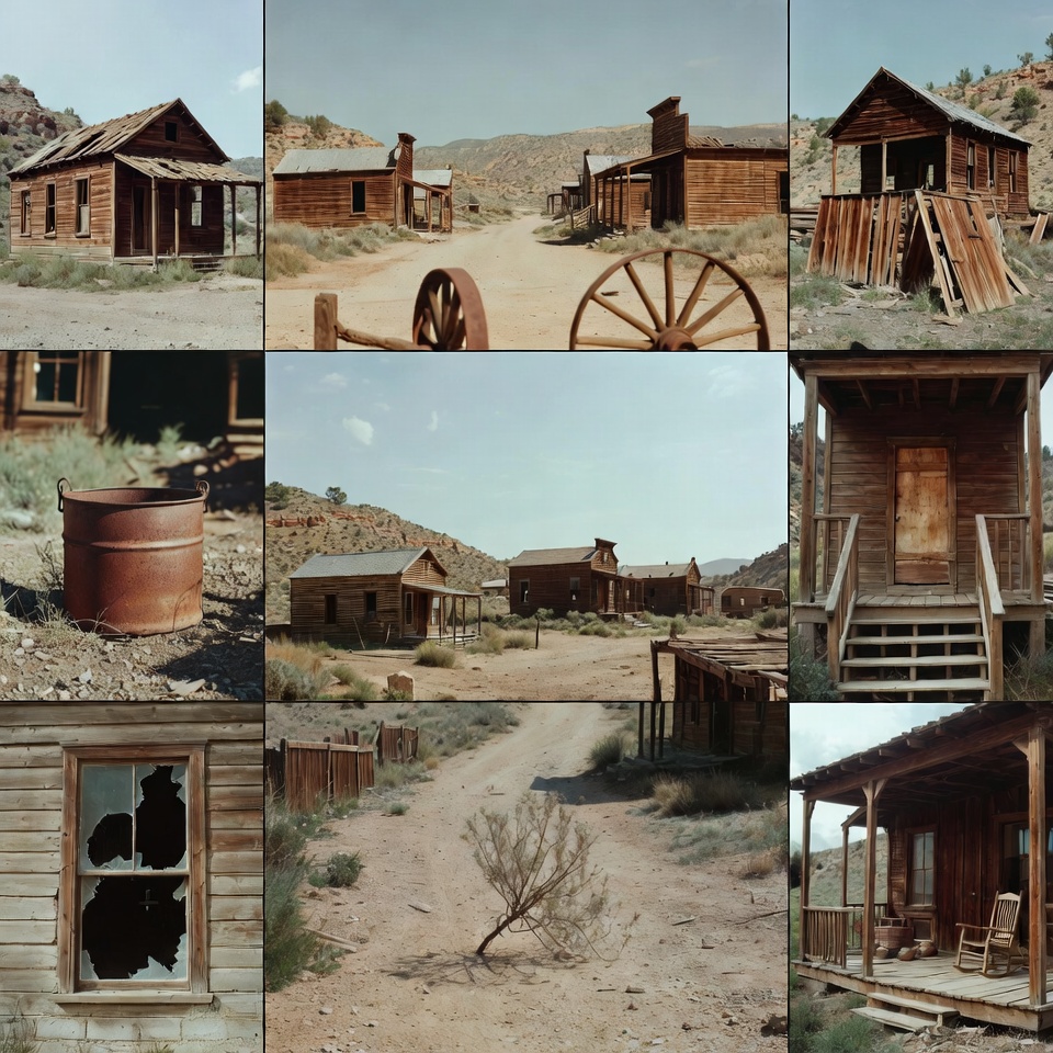 Abandoned Wild West Ghost Town Abandoned Wild West Ghost Town