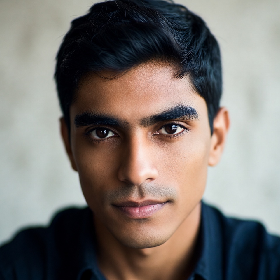 Handsome young South Asian man portrait Handsome young South Asian man portrait