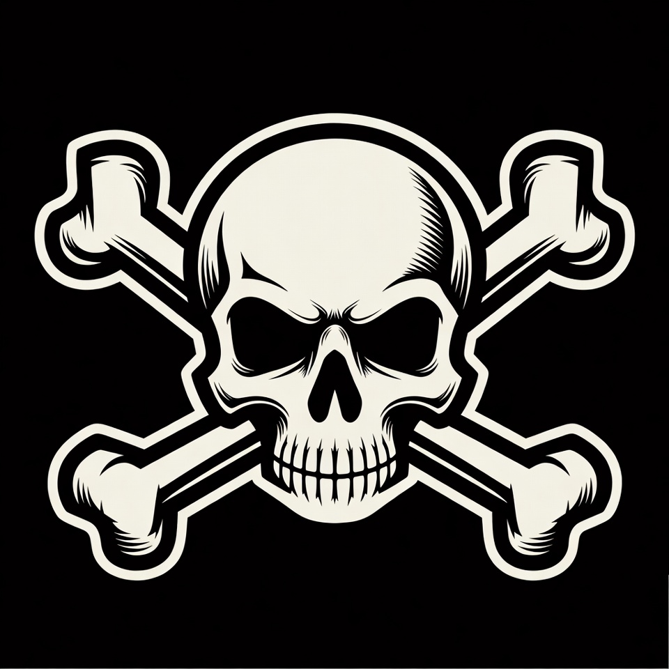 Skull and Crossbones Symbol Skull and Crossbones Symbol