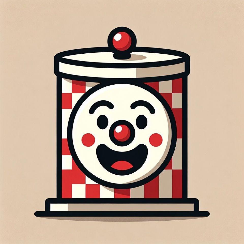 Smiling Clown Jack-in-the-Box Smiling Clown Jack-in-the-Box