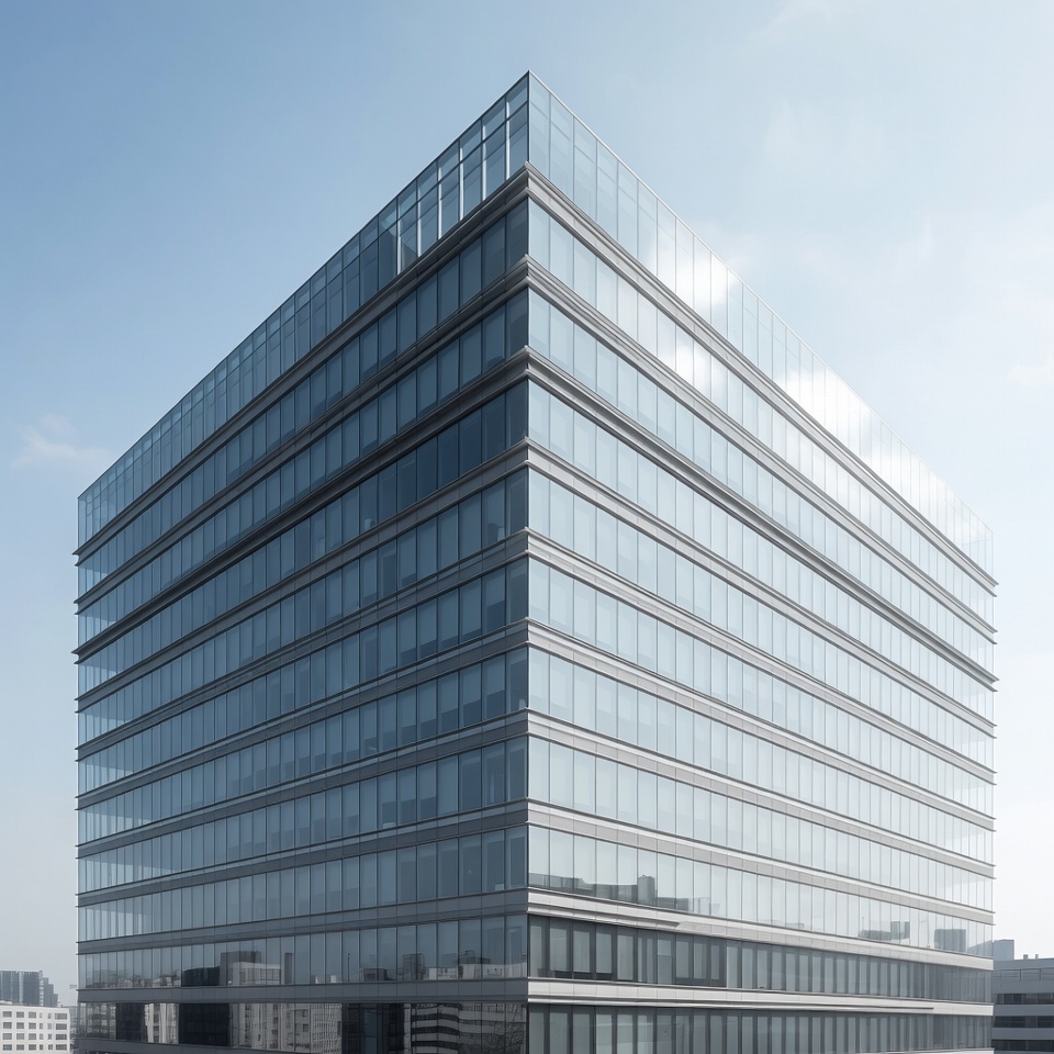 Modern Glass Skyscraper Building Modern Glass Skyscraper Building