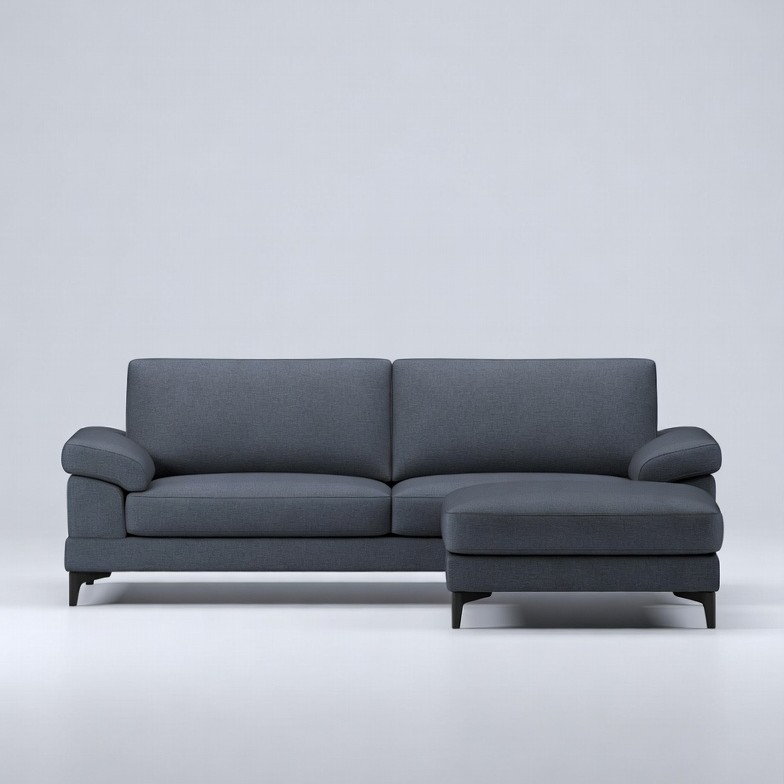 Gray L-Shaped Sofa with Chaise Gray L-Shaped Sofa with Chaise