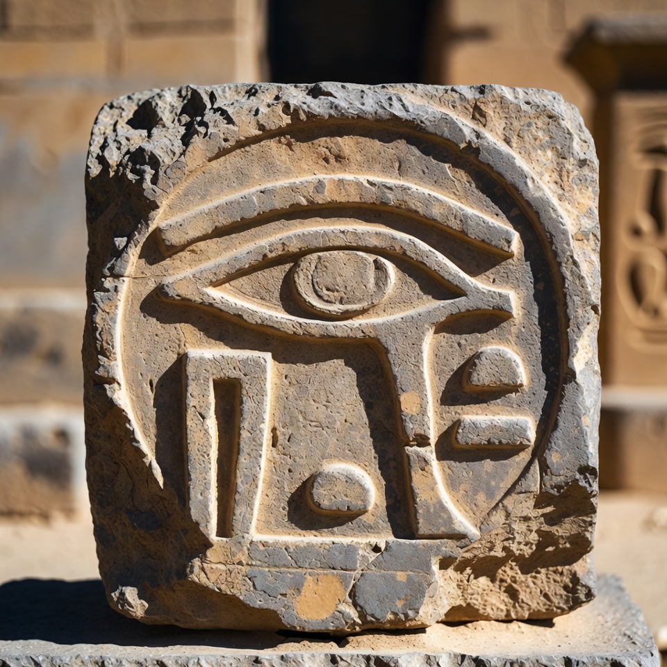 Ancient Egyptian Eye of Horus Carved Stone Ancient Egyptian Eye of Horus Carved Stone