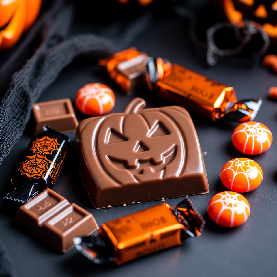 Halloween Chocolate Pumpkins and Candies Halloween Chocolate Pumpkins and Candies