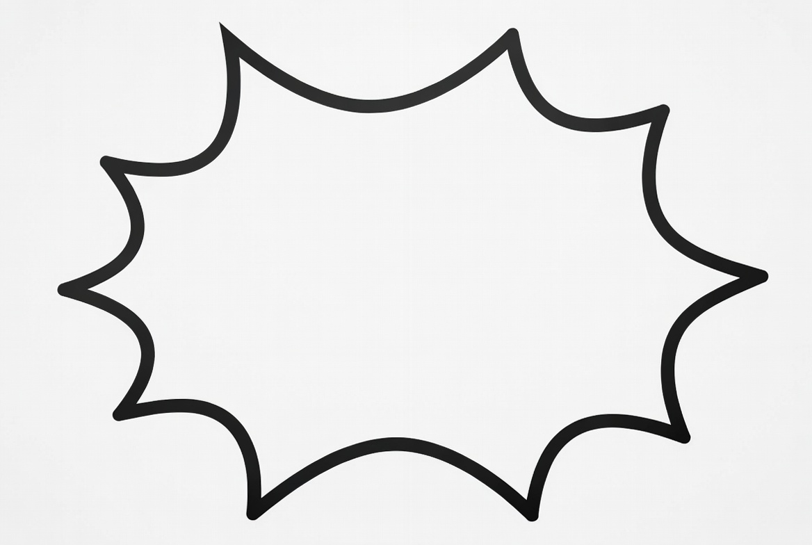 Blank Comic Speech Bubble Blank Comic Speech Bubble