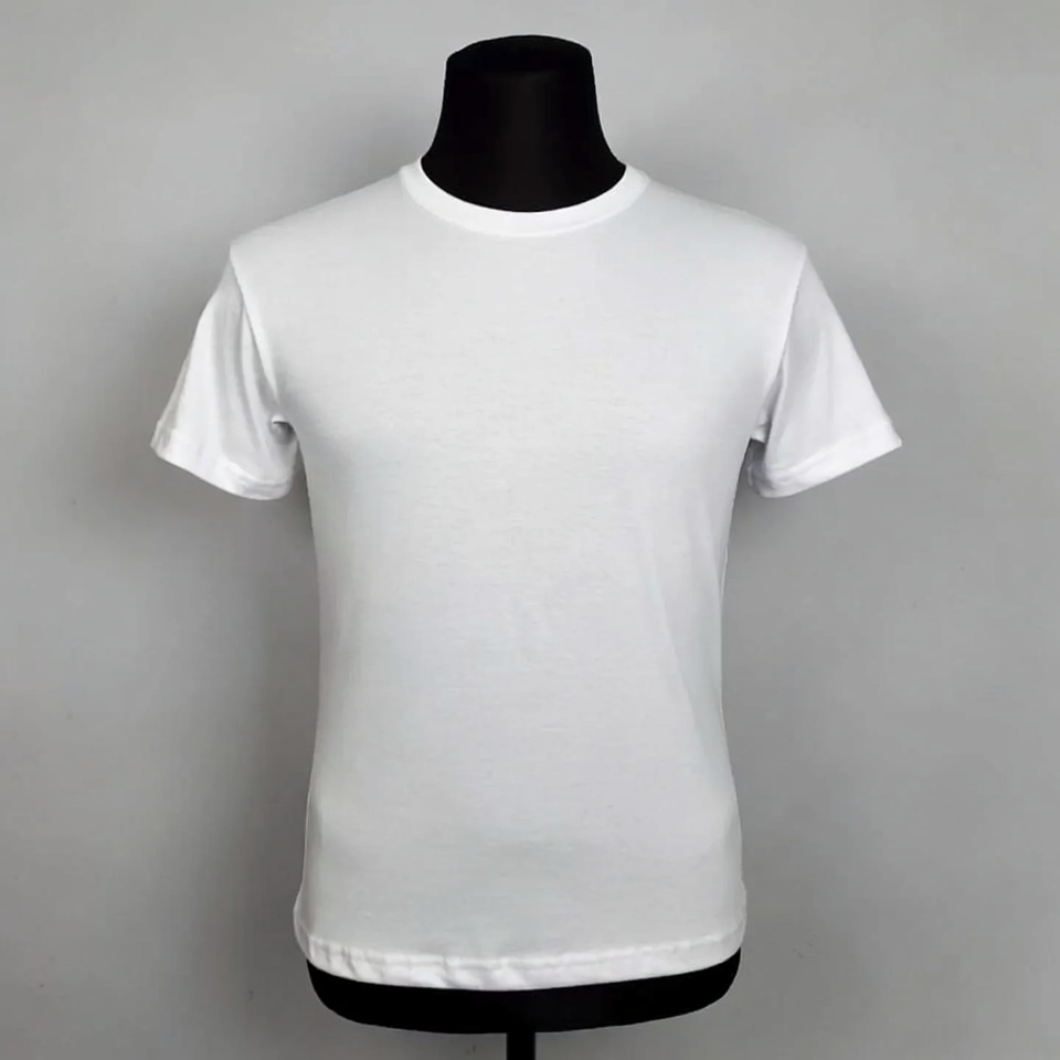 White T-shirt on Black Mannequin White T-shirt on Black Mannequin