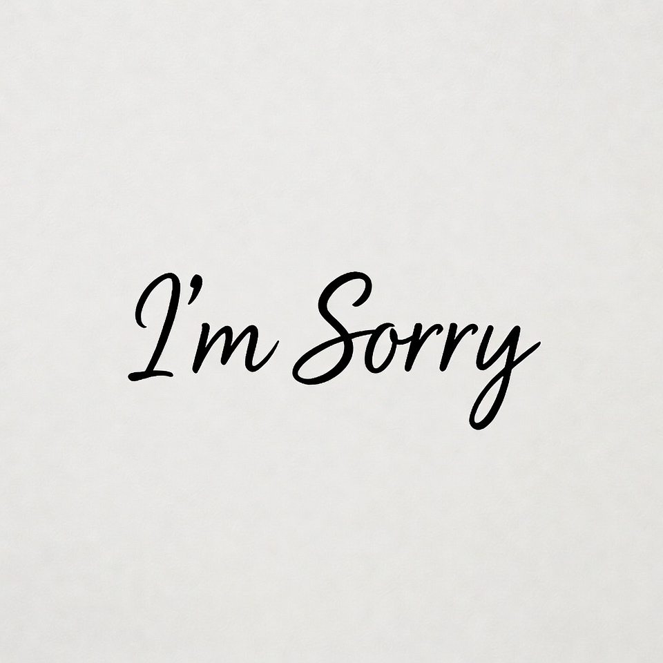 I'm Sorry Text I'm Sorry Text