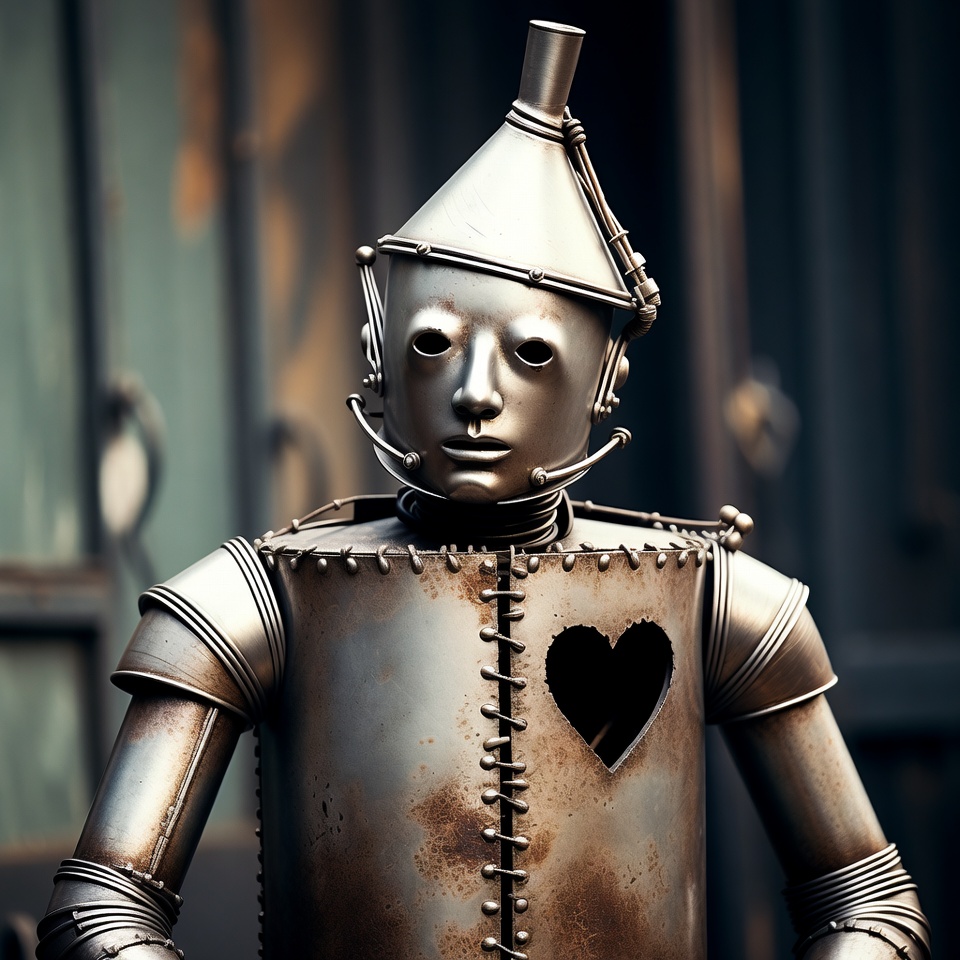 Tin Man with heart cutout Tin Man with heart cutout