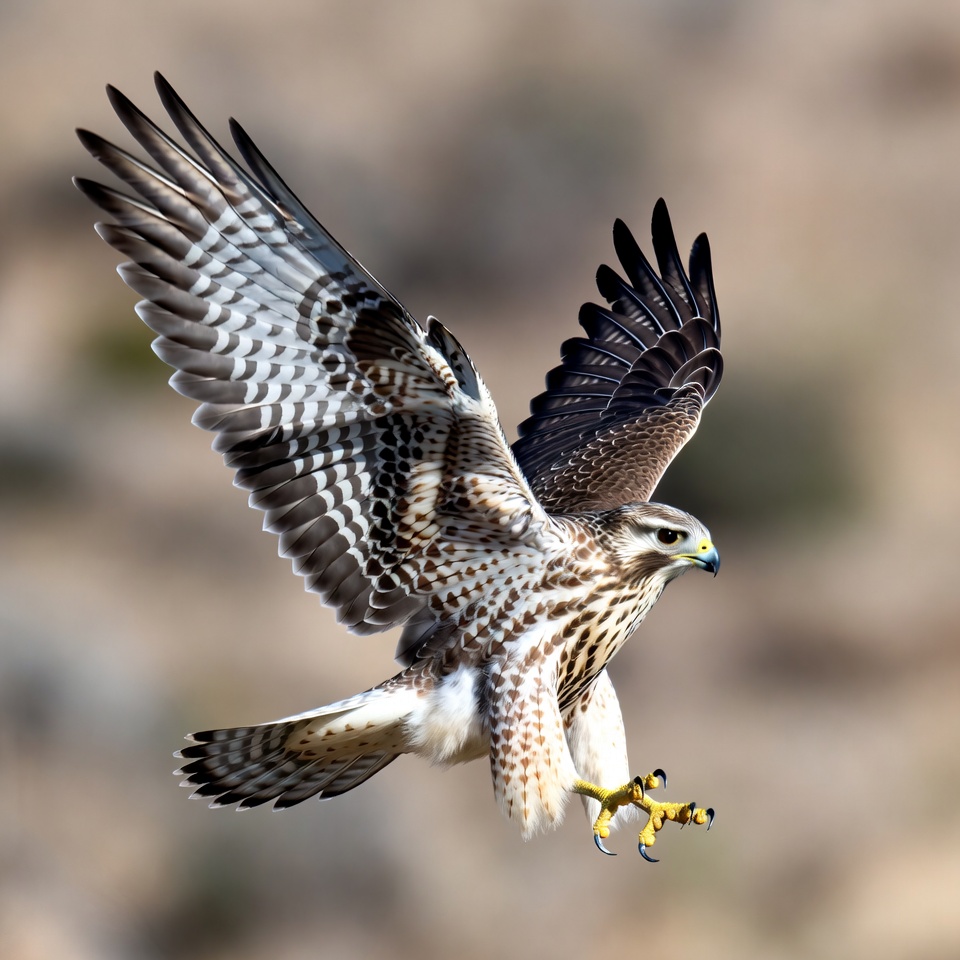 Red-tailed Hawk Flying in Flight Red-tailed Hawk Flying in Flight