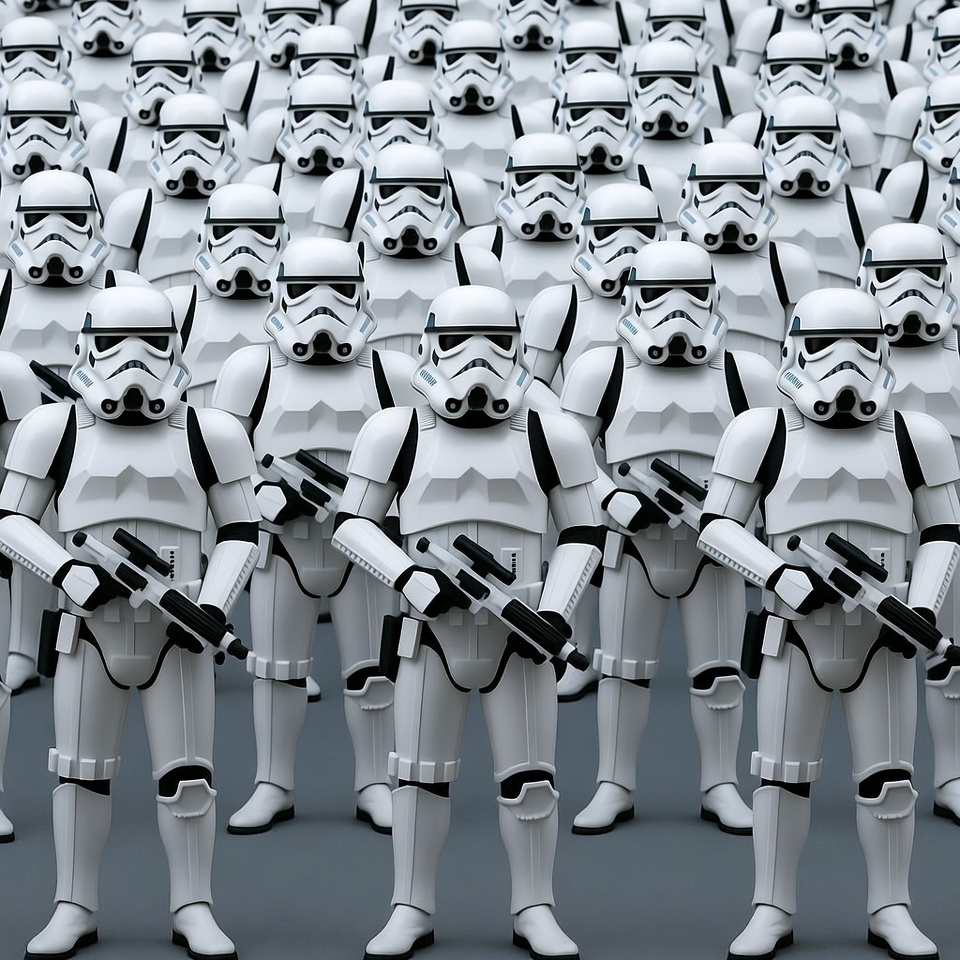 Stormtroopers Standing in Formation Stormtroopers Standing in Formation
