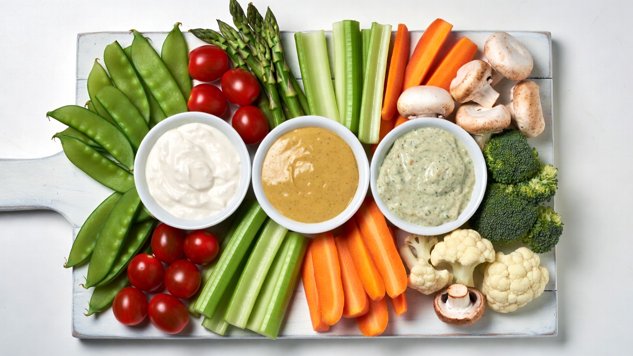 Vegetable Platter with Dips Vegetable Platter with Dips