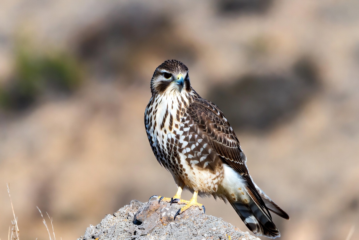 Red-tailed Hawk on Rock Red-tailed Hawk on Rock
