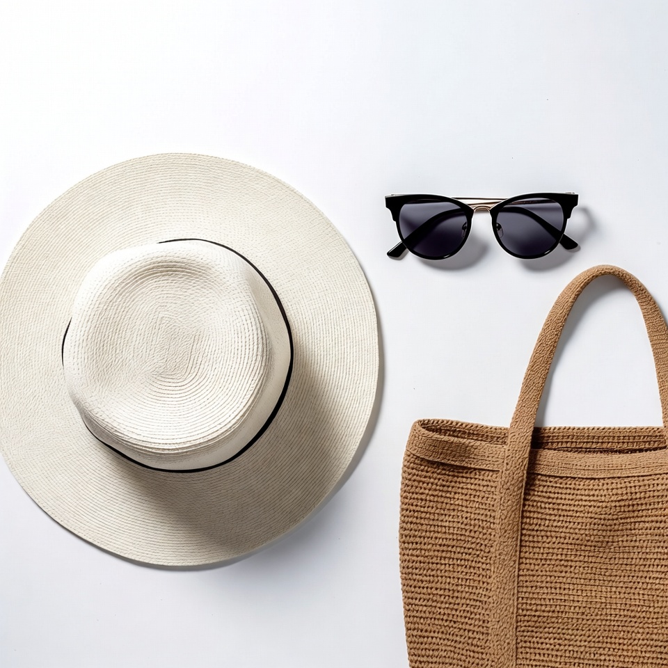 White Straw Hat Sunglasses Straw Bag White Straw Hat Sunglasses Straw Bag