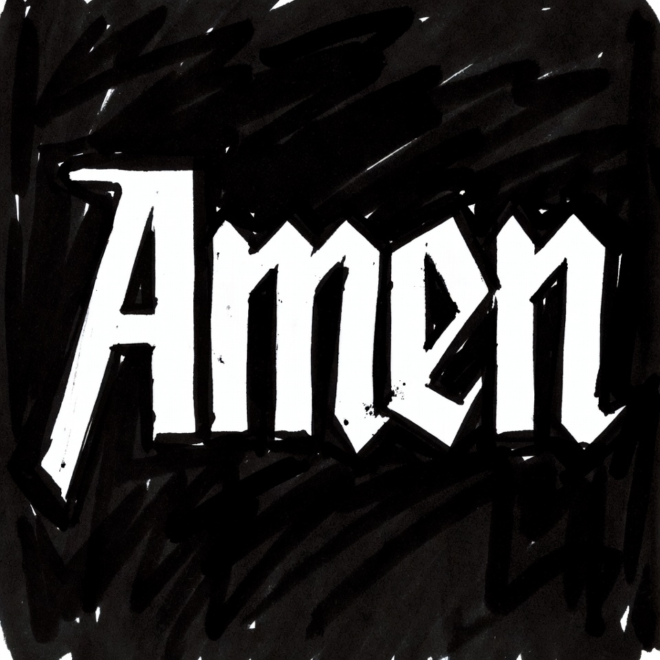 Hand-Drawn Amen Text Hand-Drawn Amen Text