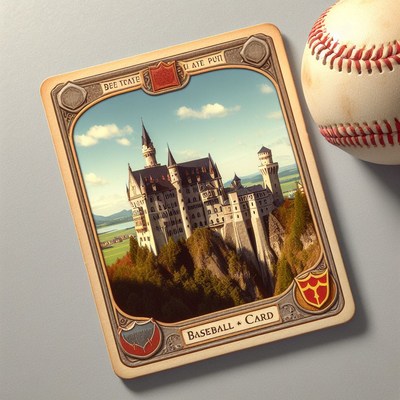 Neuschwanstein castle baseball card