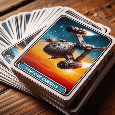 Spaceship trading card deck