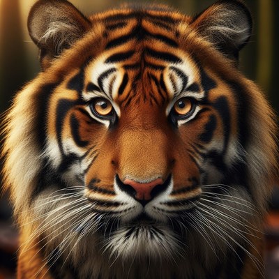 Tiger close-up portrait