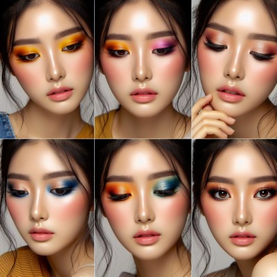 Colorful eyeshadow looks