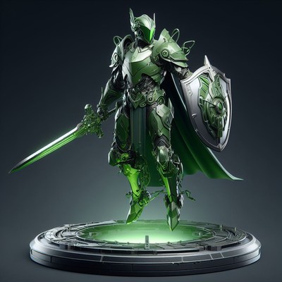 Green knight 3d model