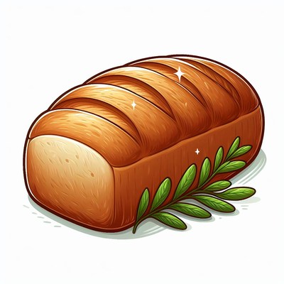 Freshly baked loaf of bread