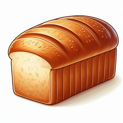 Sesame seed bread loaf