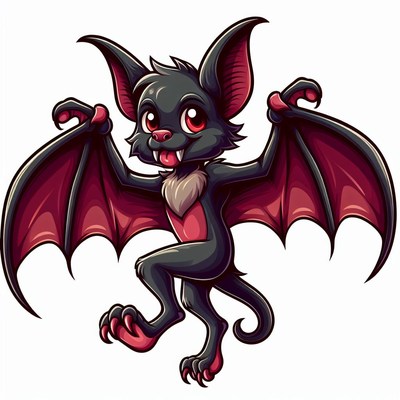 Cartoon bat illustration