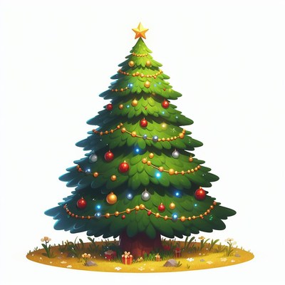 Decorated christmas tree