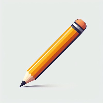 Yellow pencil illustration