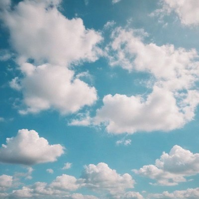 Blue sky with white clouds
