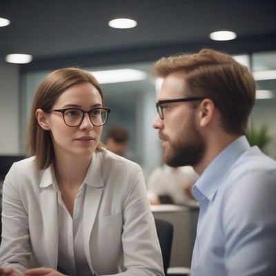 Business colleagues meeting in office