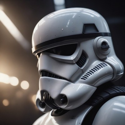 Stormtrooper helmet close-up