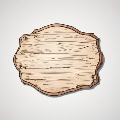 Wooden sign with worn texture