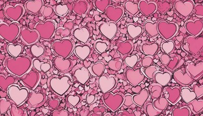 Pink heart pattern