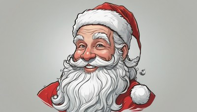 Smiling santa claus illustration