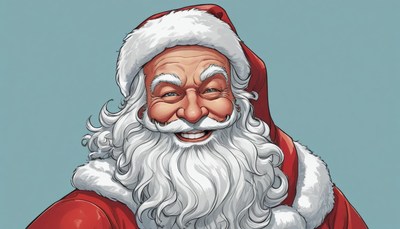 Smiling santa claus portrait