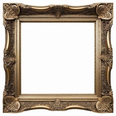 Ornate gold picture frame