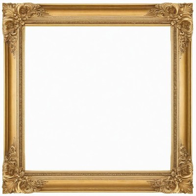 Ornate gold picture frame