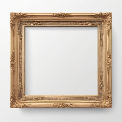 Ornate gold picture frame