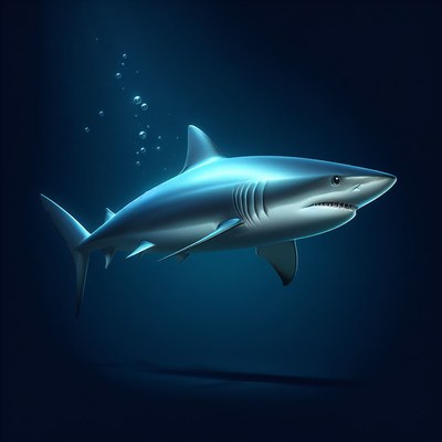 Shark swimming underwater