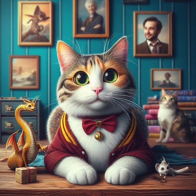 Cat in a wizarding world