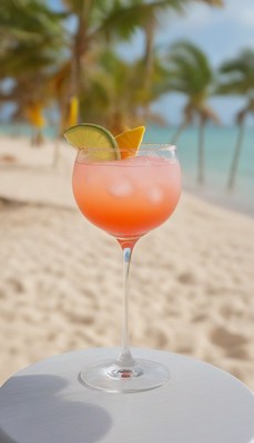 Tropical beach cocktail