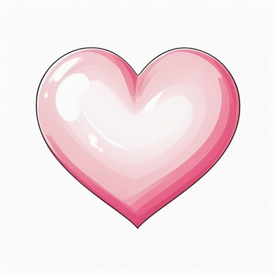 Pink heart illustration