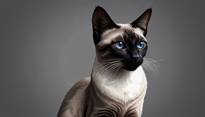 Siamese cat portrait