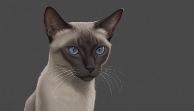 Siamese cat portrait