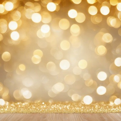 Gold glitter and lights background