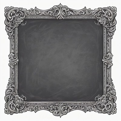 Ornate chalkboard frame